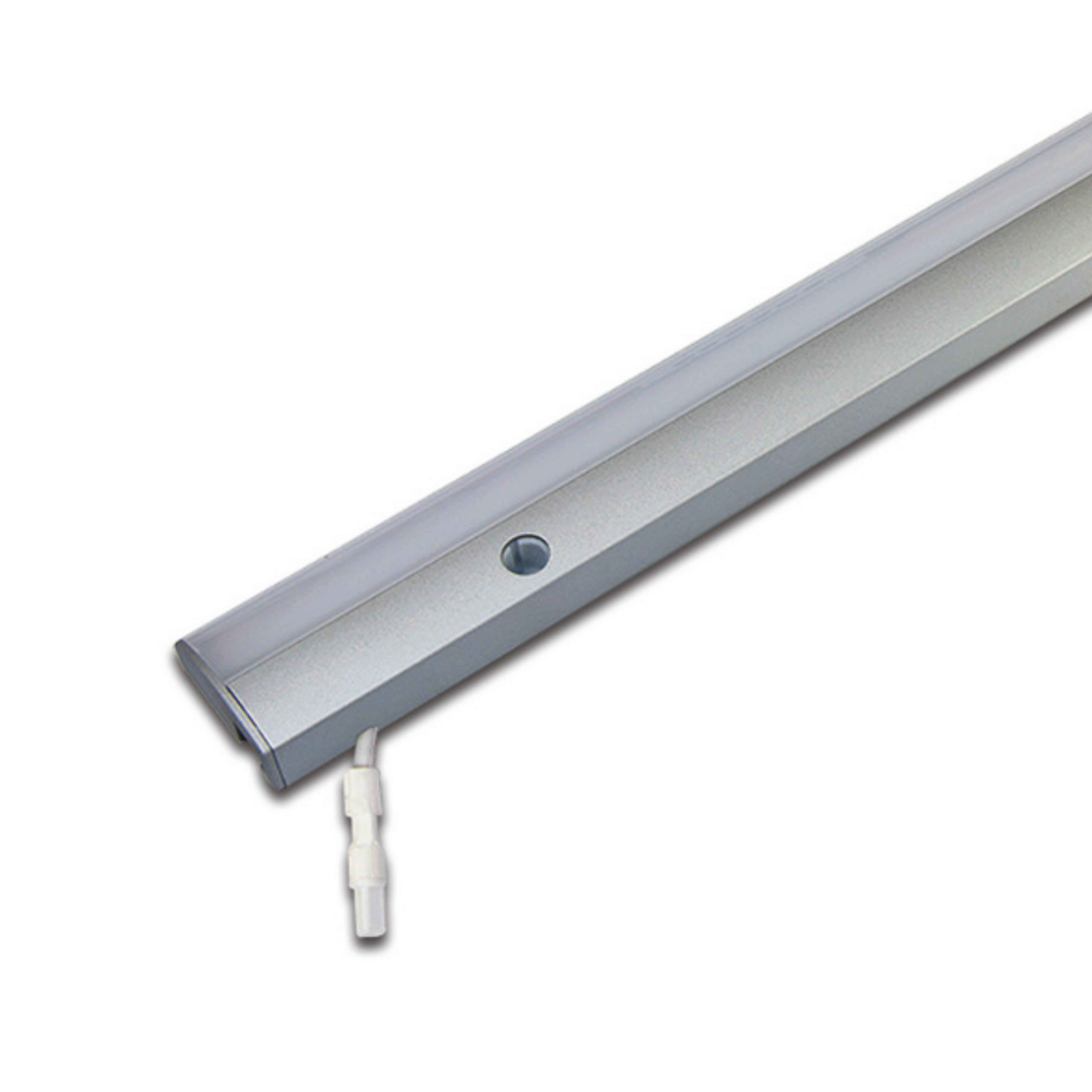 LED-underskabsbelysning ModuLite F, aluminium, 120 cm, 4.000 K Aluminium