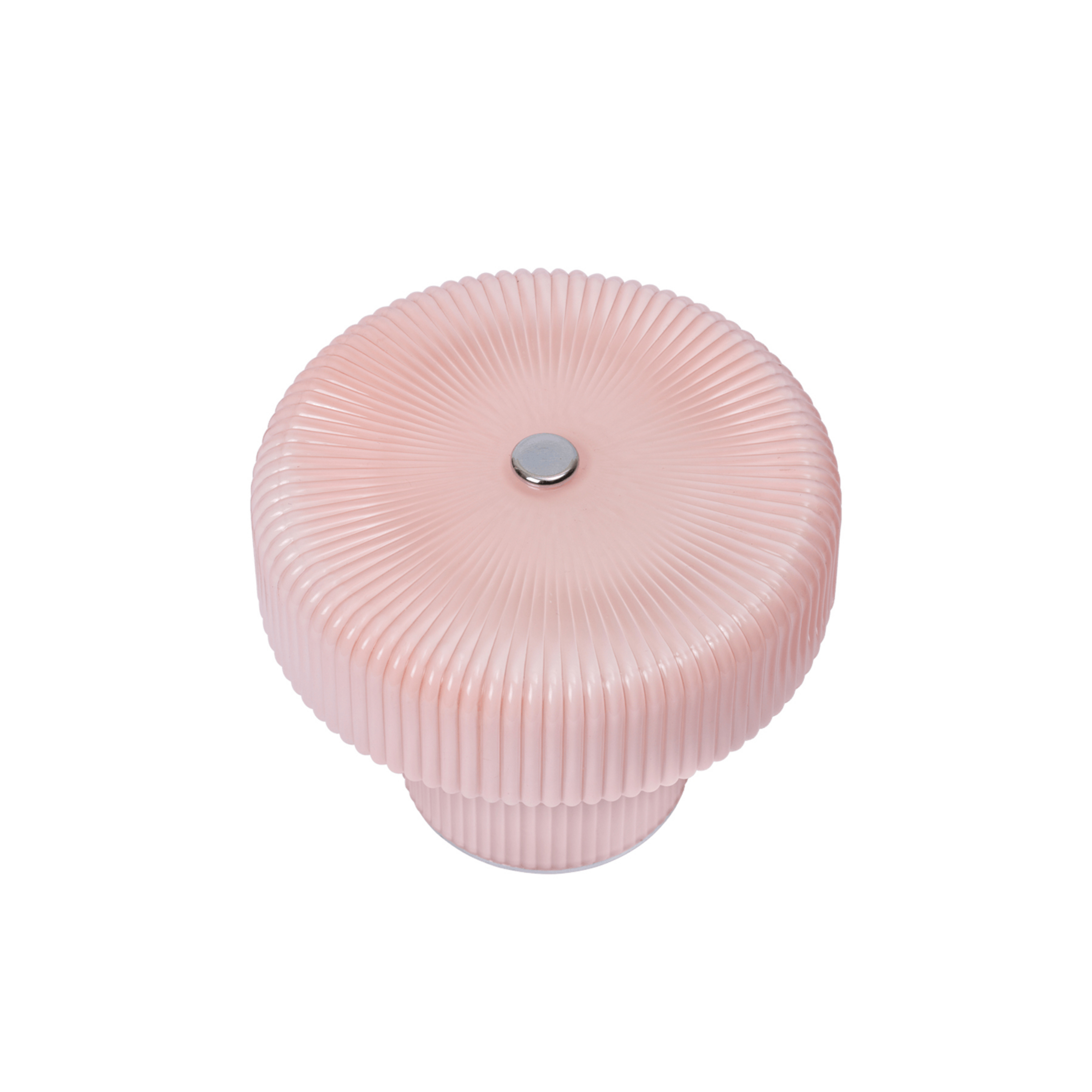 Lampe de table portable Ripple, rosé, 10 cm, verre - ferm LIVING