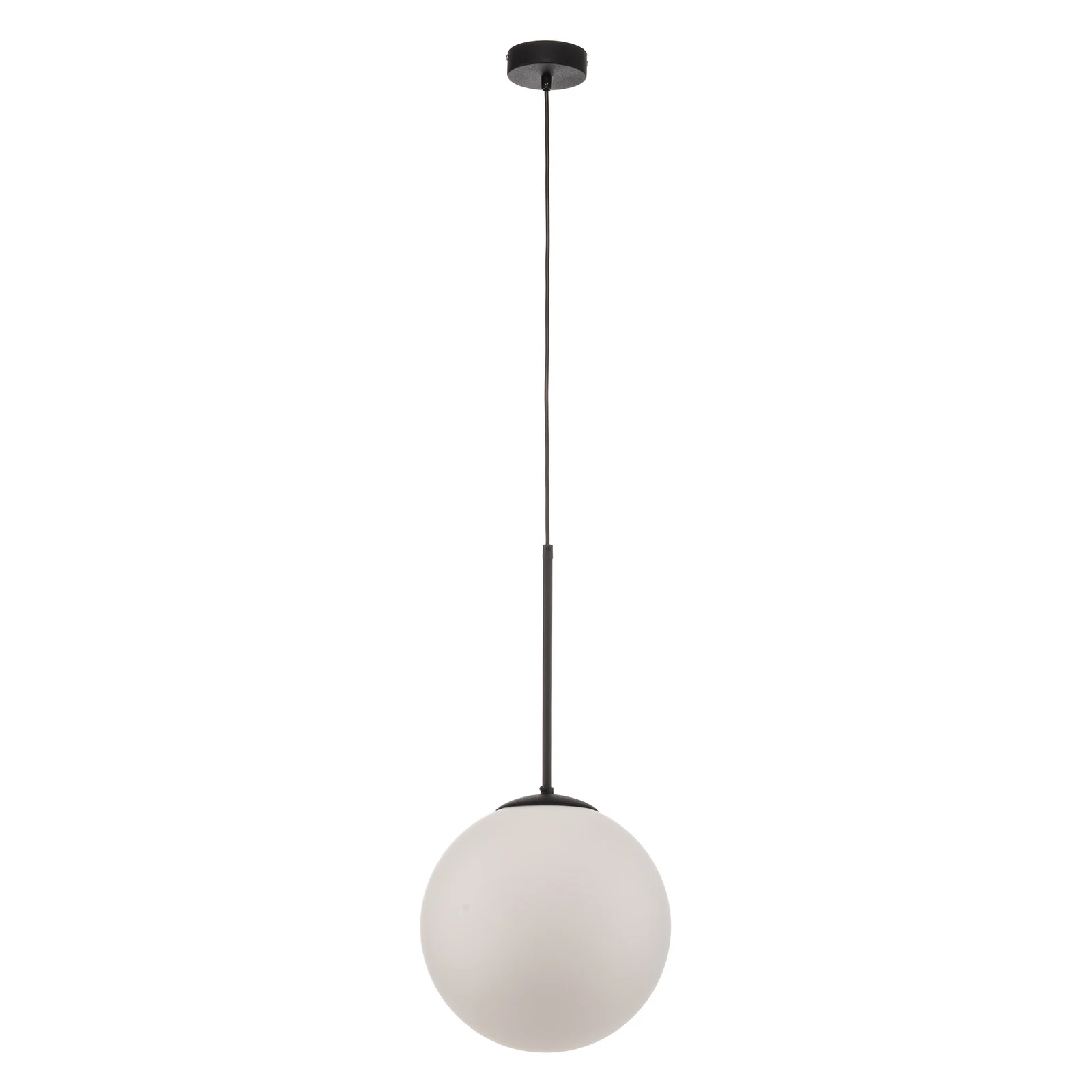 Pakabinamas šviestuvas "Dione", vienos lemputės, baltas/juodas, 30 cm