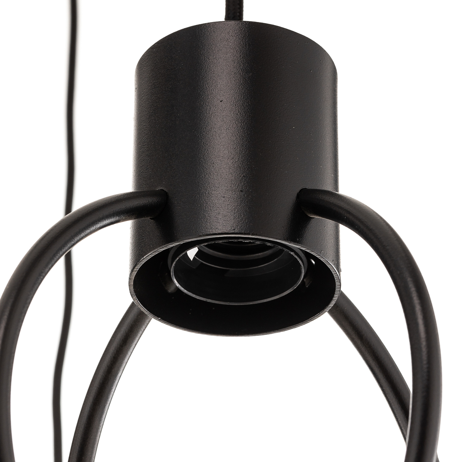Aura 5 pendant light, 5-bulb, black