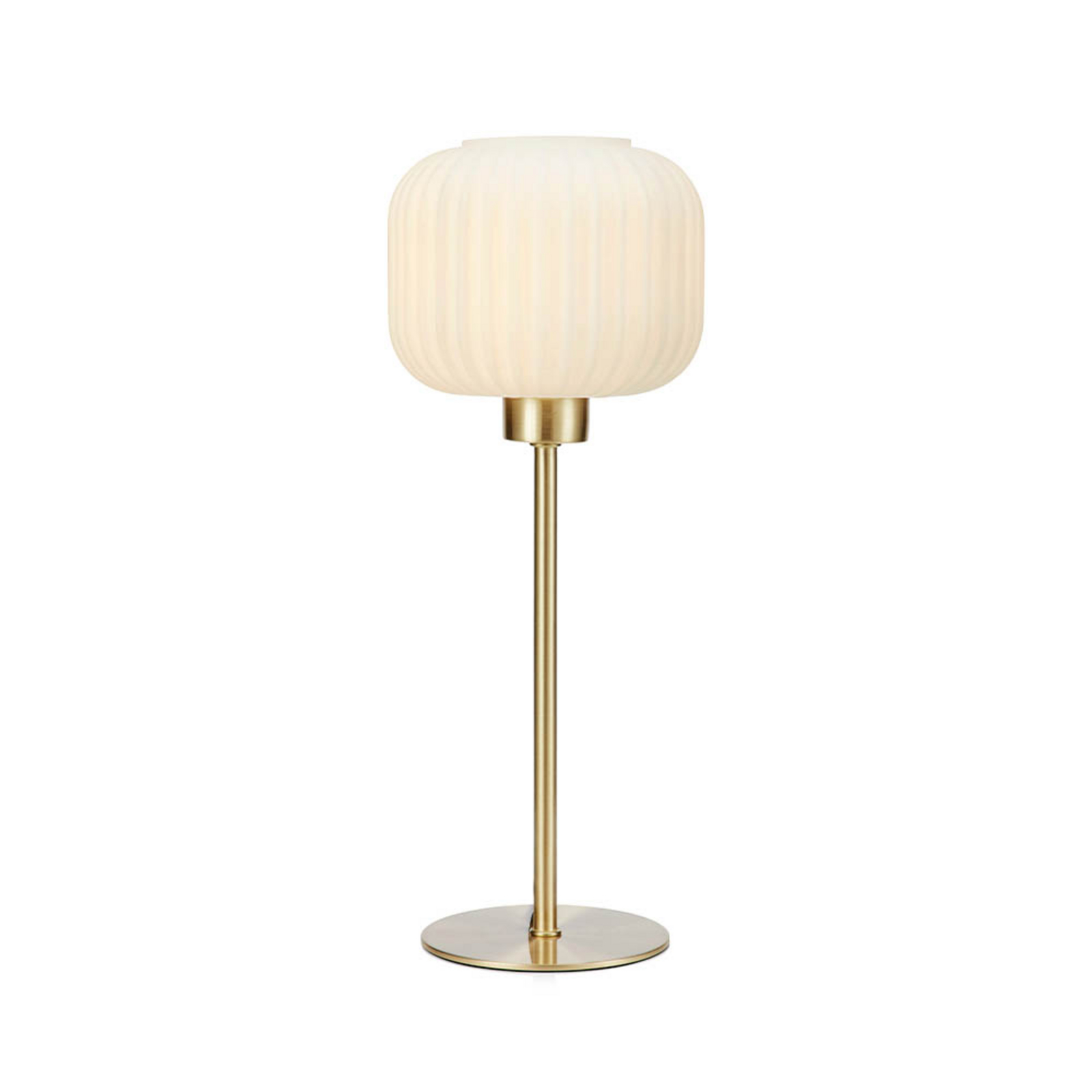 Sober Table Lamp Small Brushed Brass/White - Markslöjd