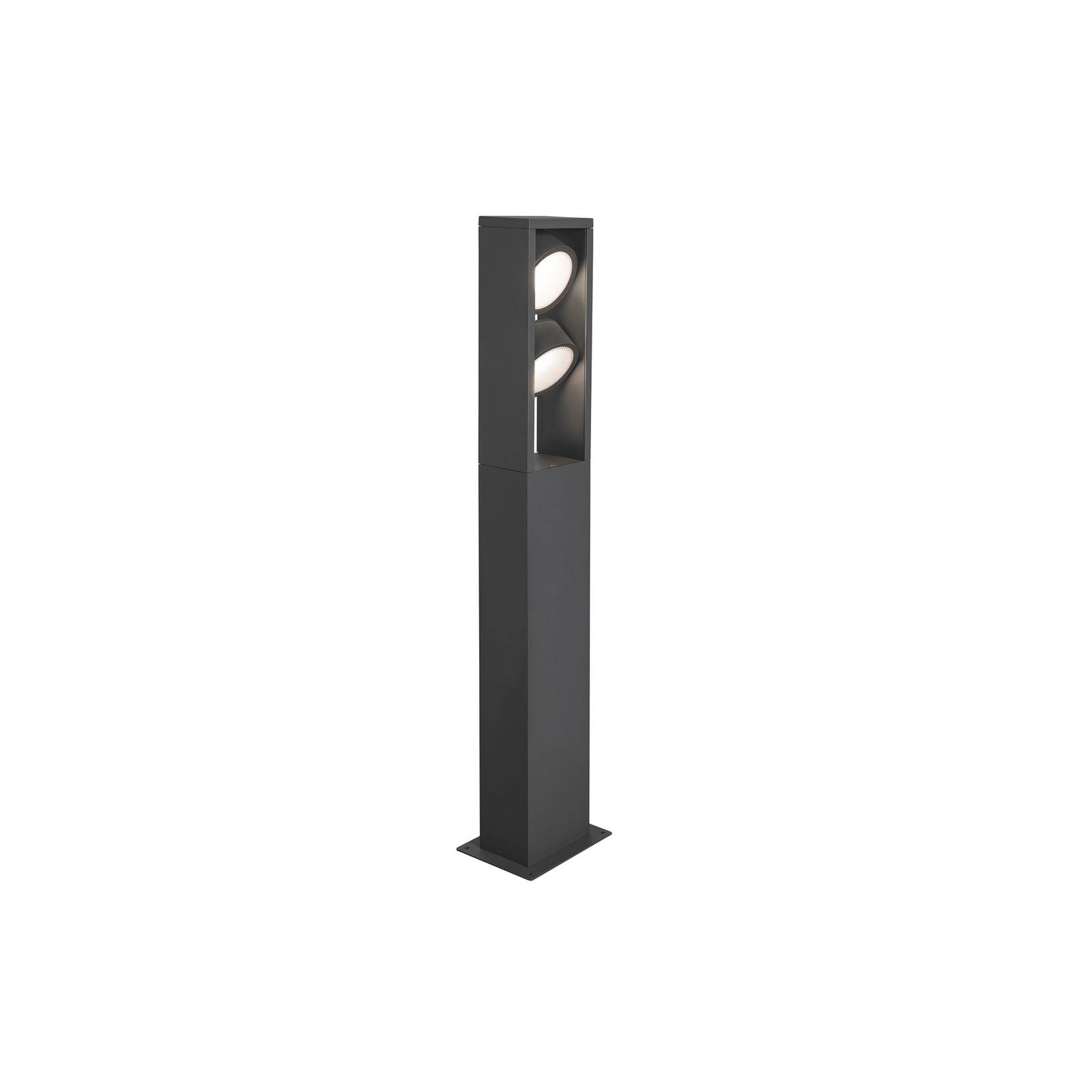 SLV LED-Wegelampe Eskina Frame 75, anthrazit, Alu, IP65, CCT