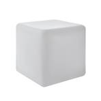 Candeeiro de exterior Bottona cube E27 branco, 40 x 40cm