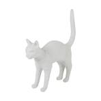 SELETTI Candeeiro de mesa decorativo LED Jobby the Cat, branco