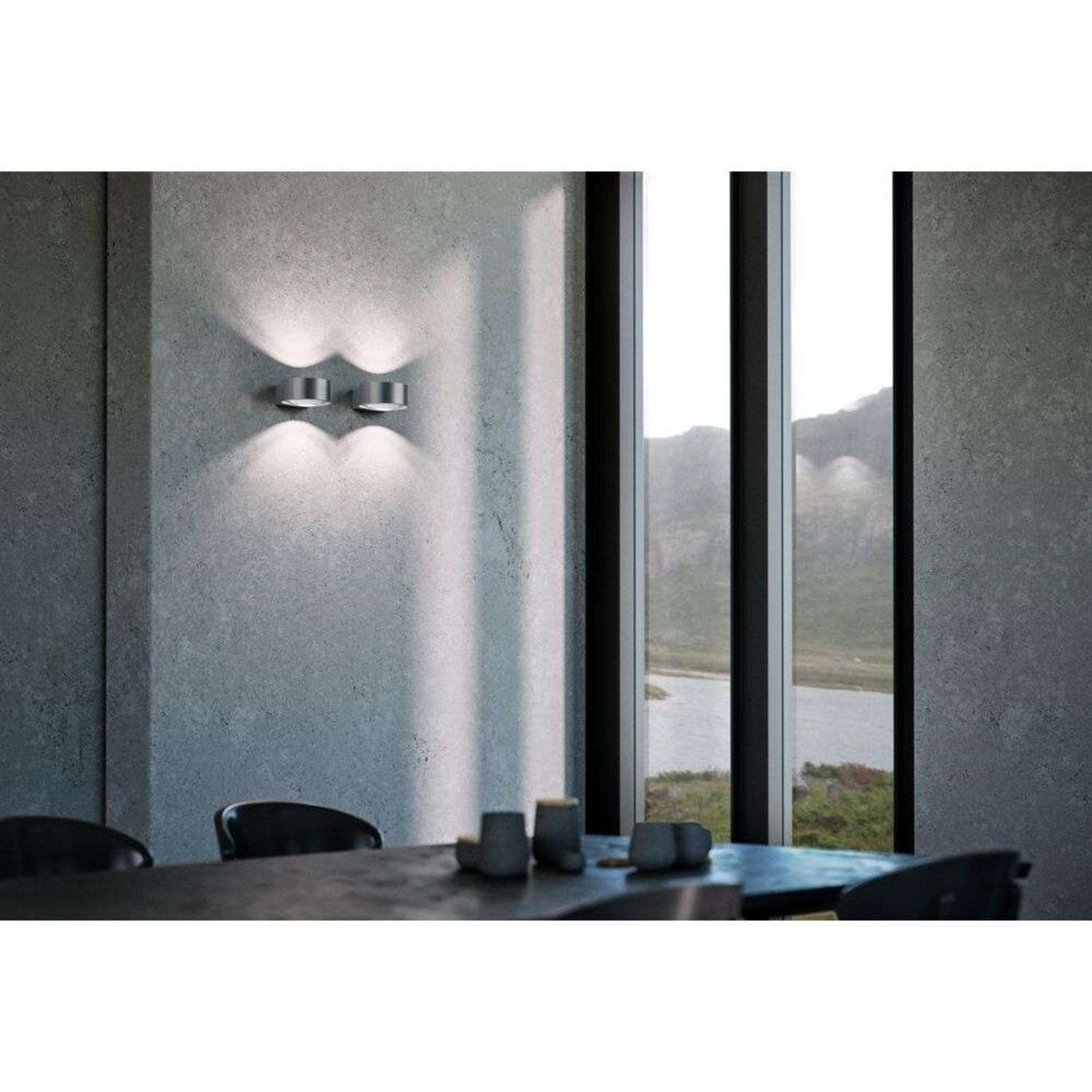 Orbit W2 Aplique de Pared IP54 Titanium - LIGHT-POINT