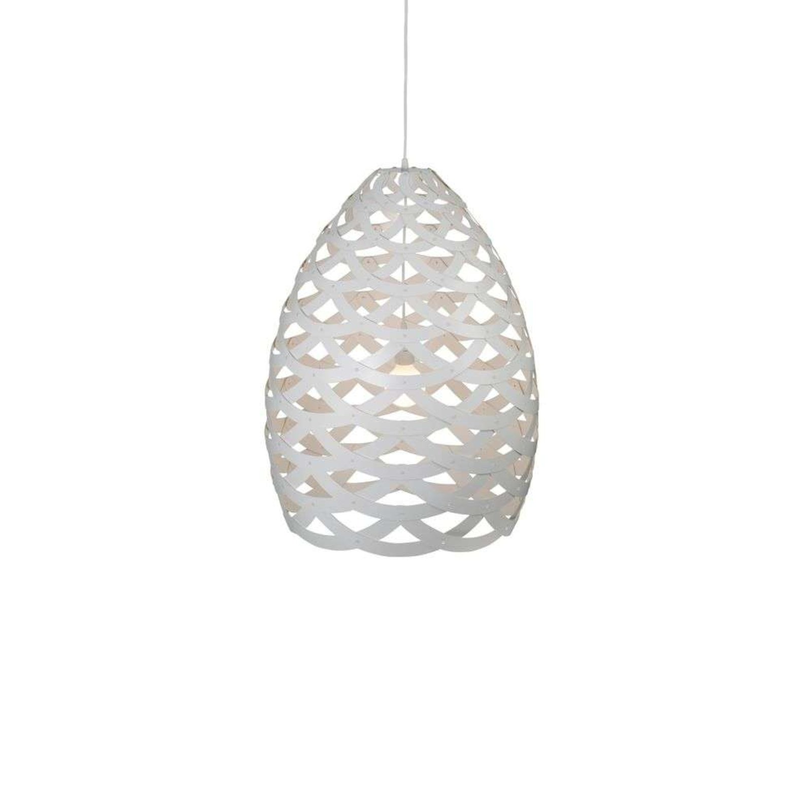 Tui Závěsná Lampa Ø68 White 2 Sides - David Trubridge