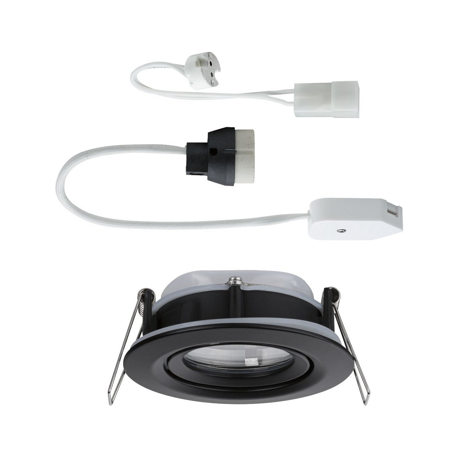 Paulmann вградена лампа Nova Plus черна Ø 9cm GU5.3/GU10 IP65