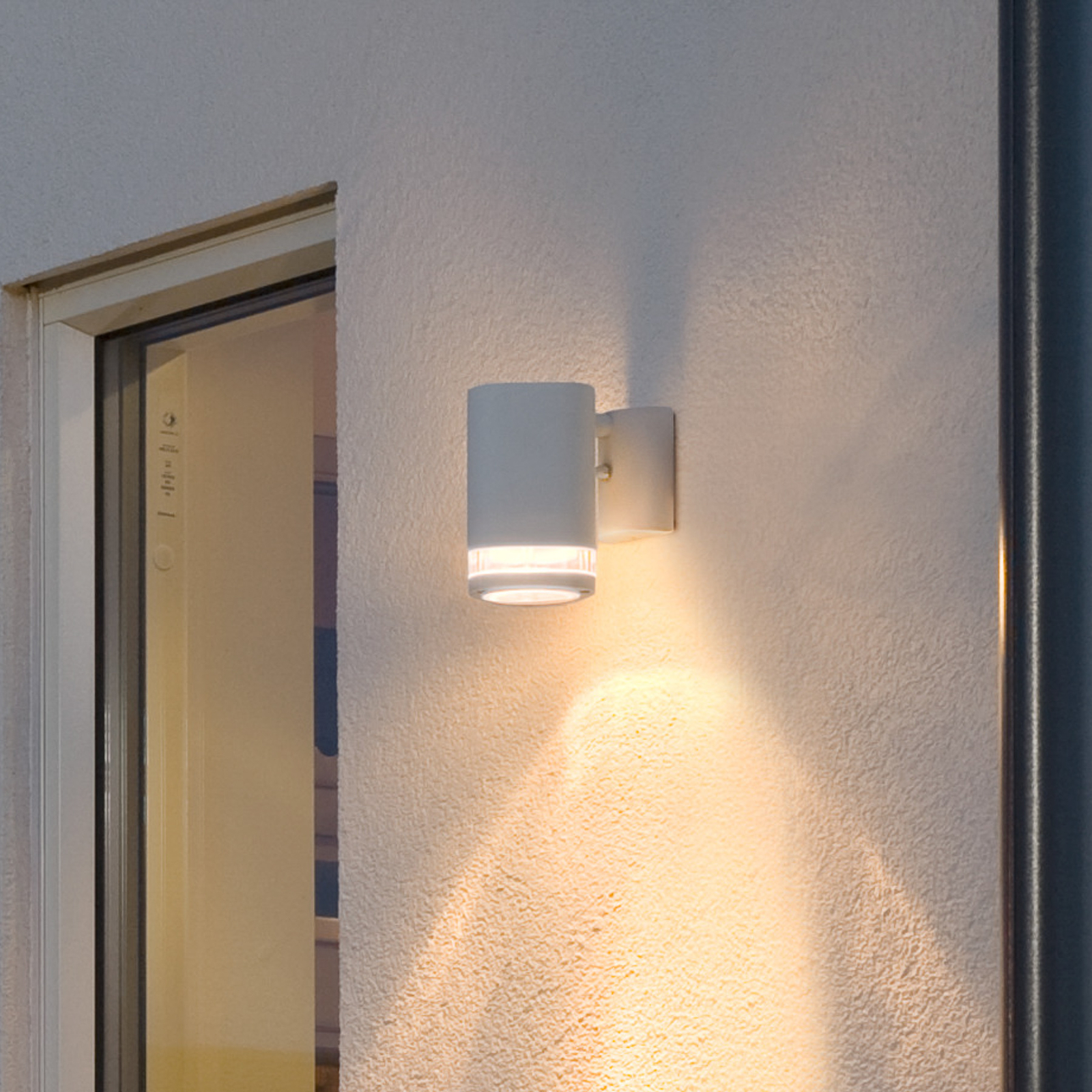 Modena udendørs væglampe m. slids 1 lyskilde, hvid