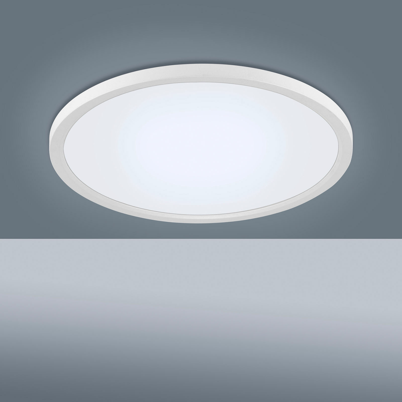 Plafón LED Flat CCT, Ø 40 cm, blanco