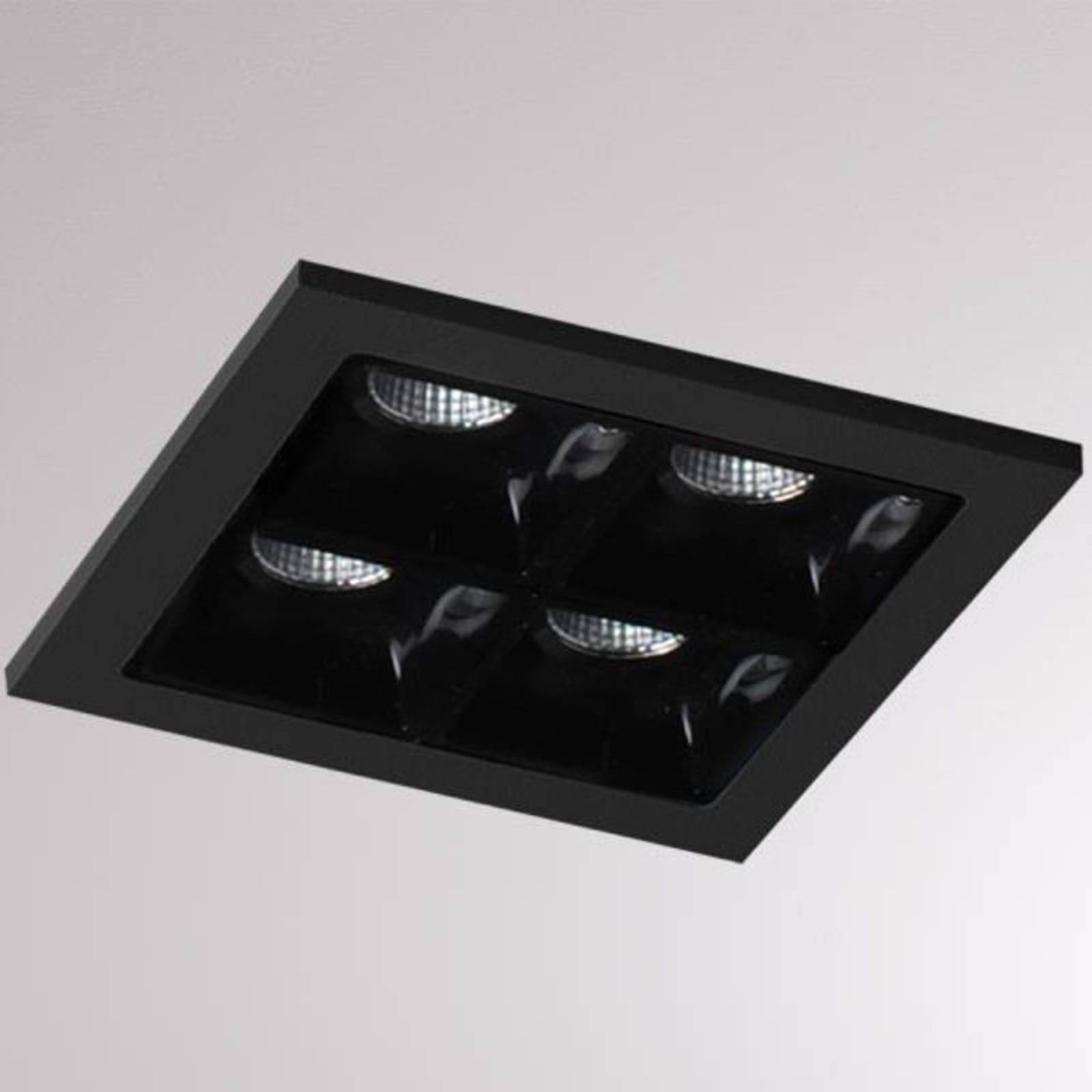 Molto Luce Liro luminaire encastrable LED noir 34° 3 000 K