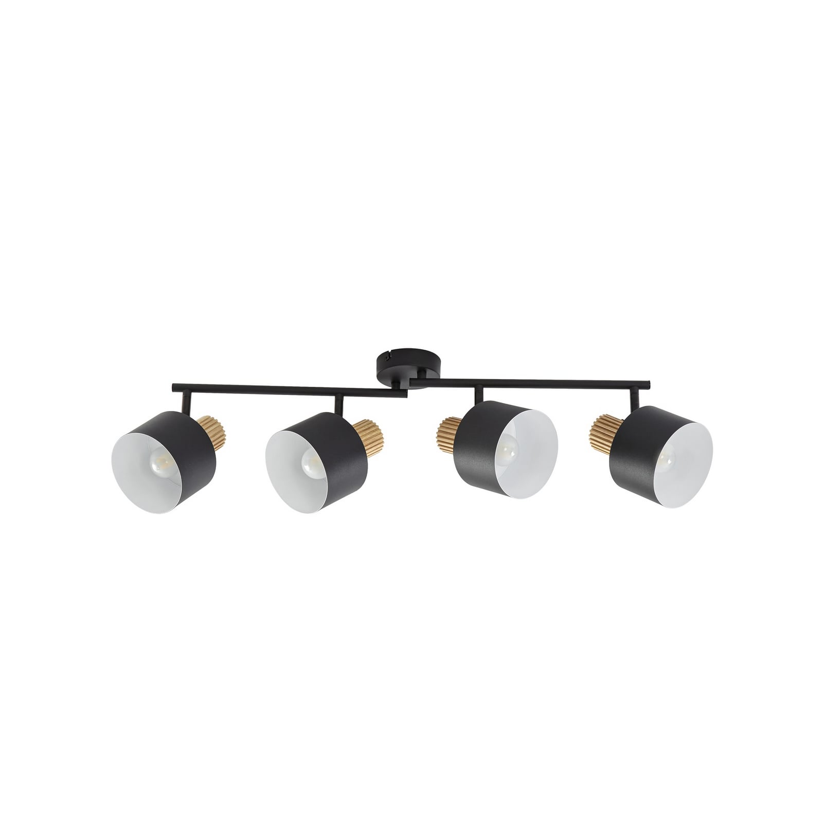 Faretto da soffitto Lindby Lenja, a 4 luci, nero, E14, metallo Faretto da soffitto Lindby Lenja, a 4 luci, nero, E14, metallo