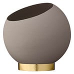 Globe Vaso per Piante Ø17xH15,4 Taupe/Gold - AYTM