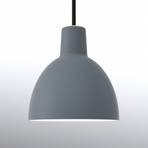 Minimalistische hanglamp Toldbod 120, blauwgrijs