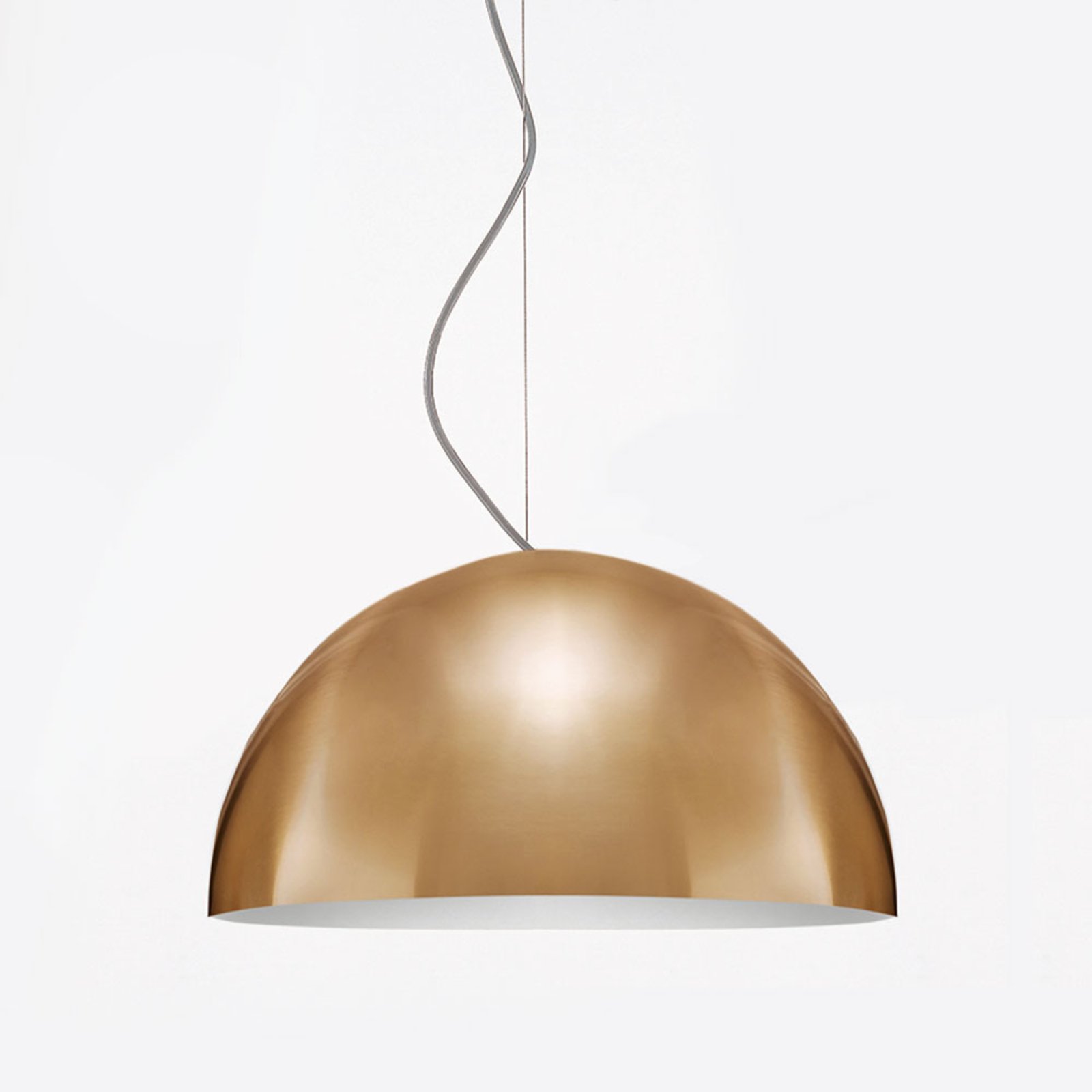 Oluce SONORA - lampa wisząca w kolorze złotym, 38 cm
