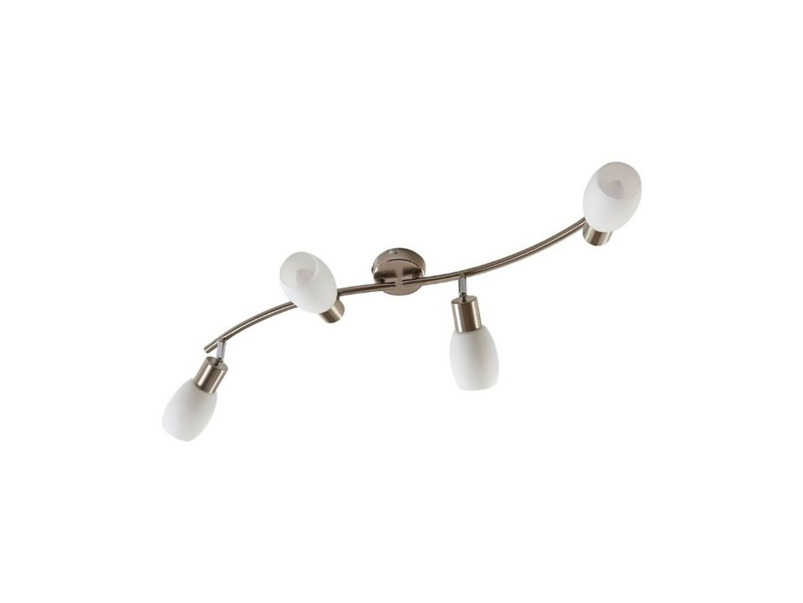 Arda 4 Ceiling Lamp L70 Stainless Steel/Opal - Lindby