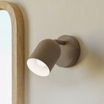 Wandstrahler Tilston, beige, Ø 9 cm, Stahl, E14