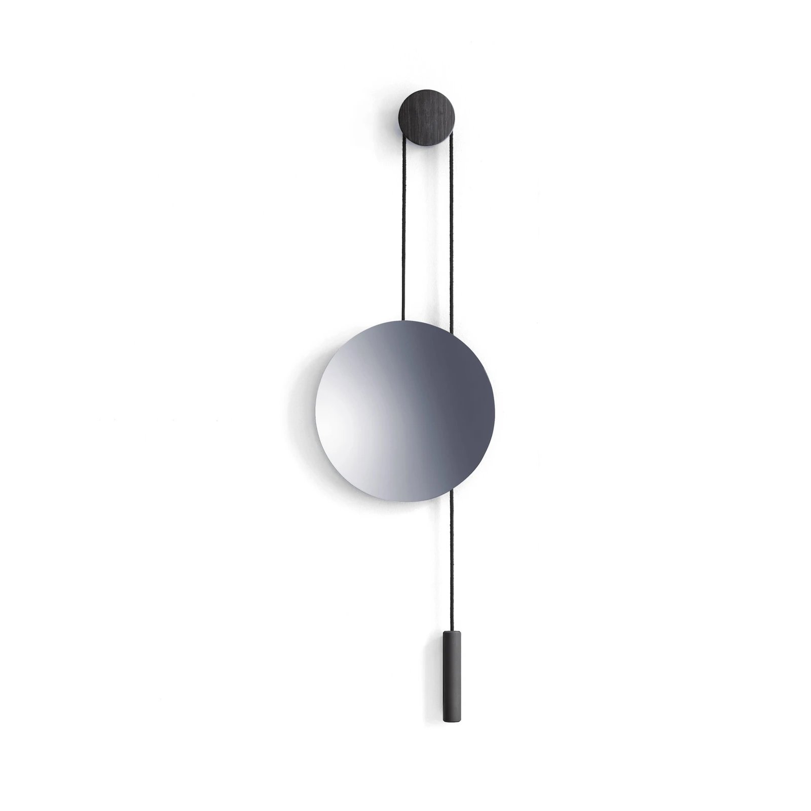 New Works spejl Rise and Shine, sort, Ø 45 cm, glas