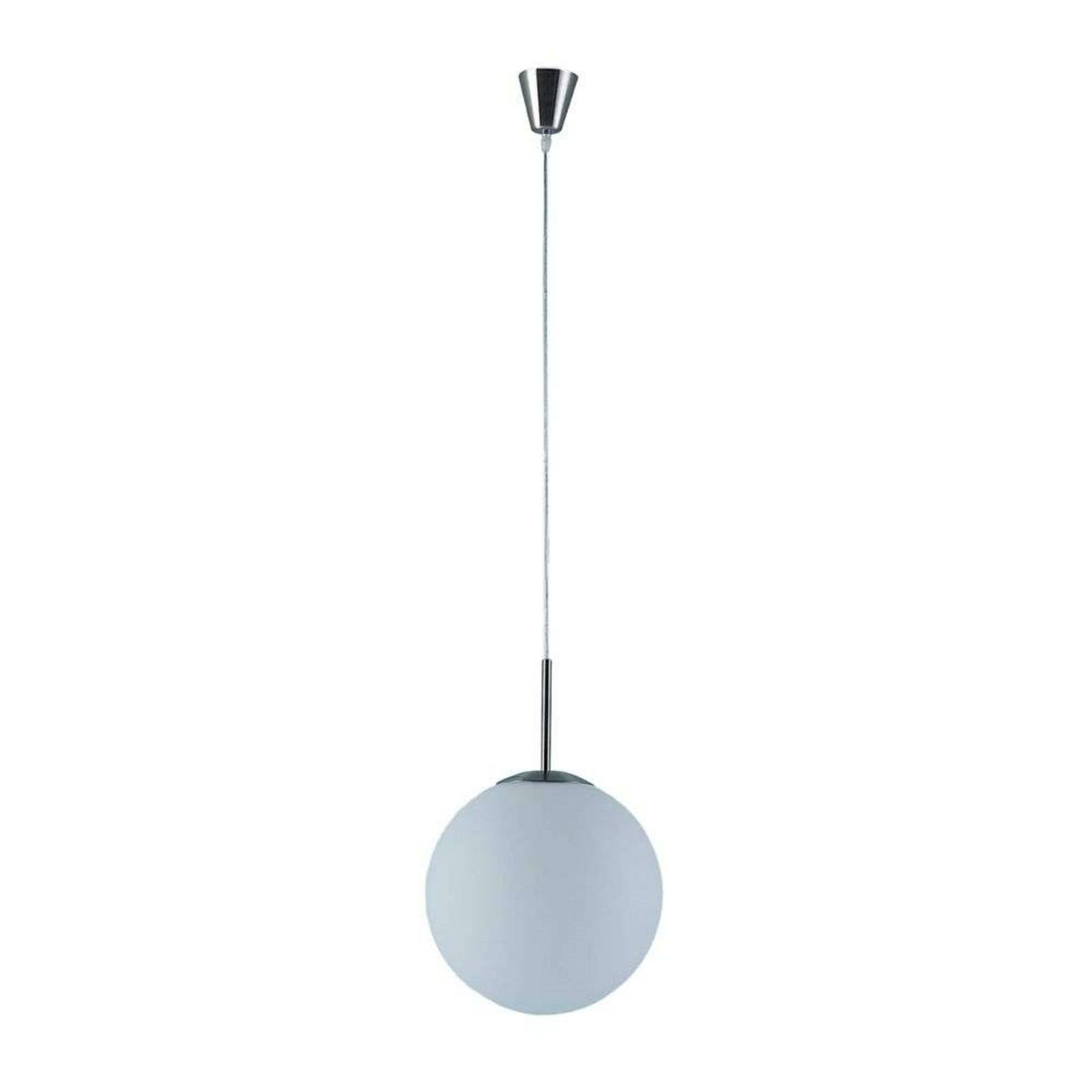 Lindby Hängeleuchte Marike, Ø 30 cm, weiß, Glas, Kugel, E27