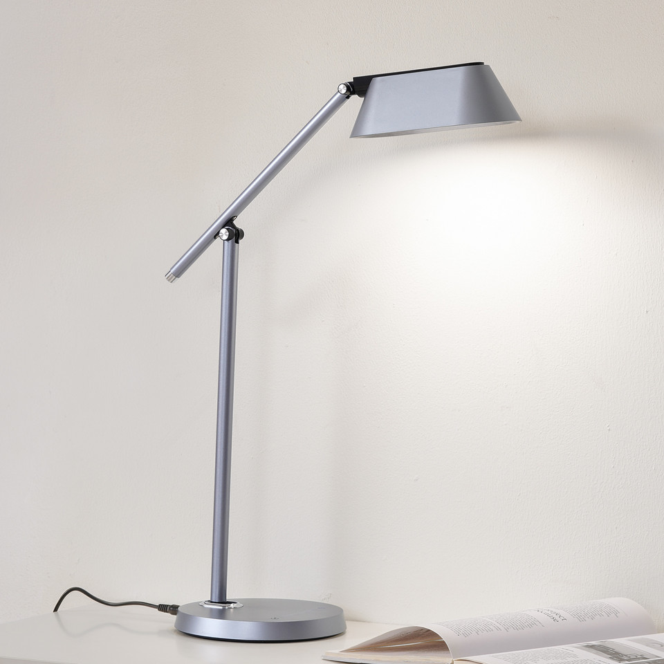 Lindby Thies LED Bordslampa Dim., grå från Lindby
