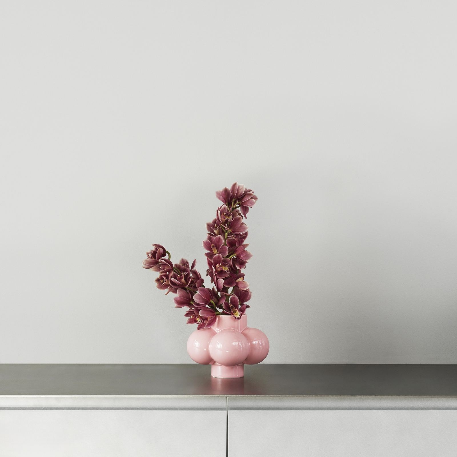 Vase Deko-Objekt B4 Bubbles, rosa, Höhe 17 cm, Keramik - Normann Copenhagen