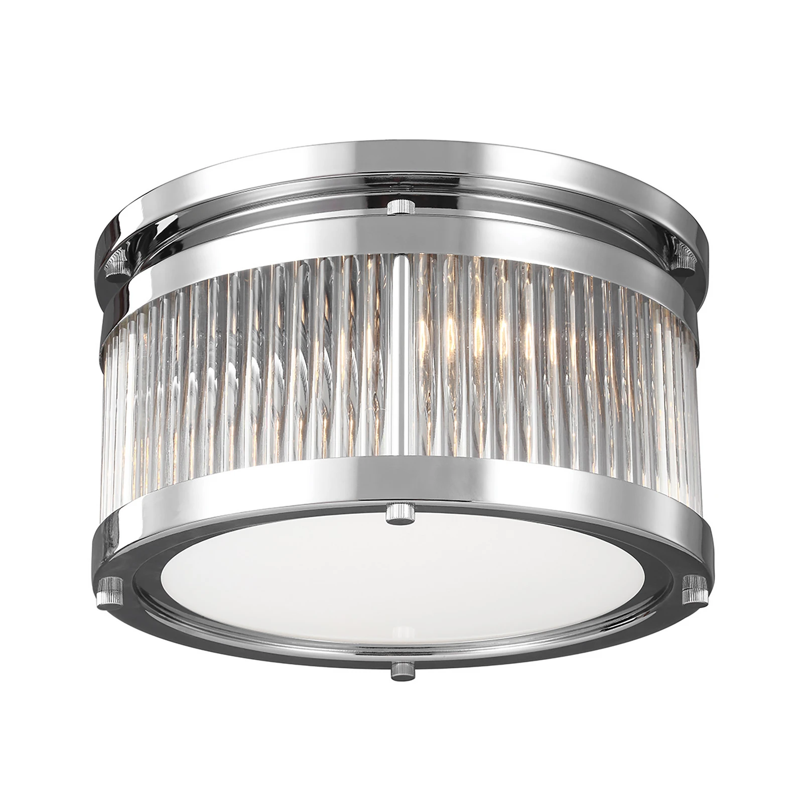 LED-Deckenleuchte Paulson IP44 chrom Ø 27,9 cm