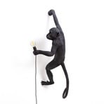 Monkey Hanging Buiten Wandlamp Right Zwart - Seletti