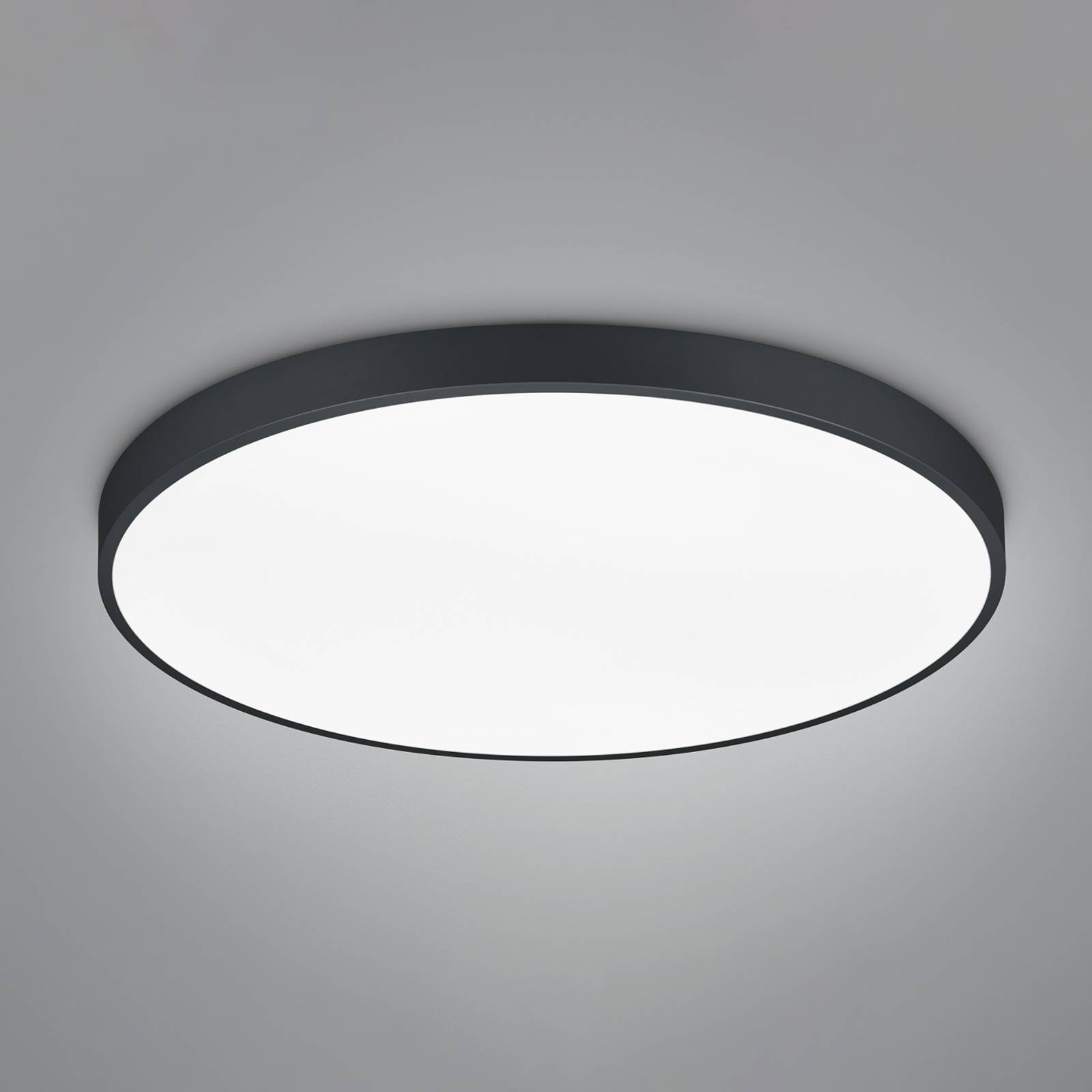 Trio Lighting Plafonnier LED Waco, CCT, Ø 75 cm, noir mat