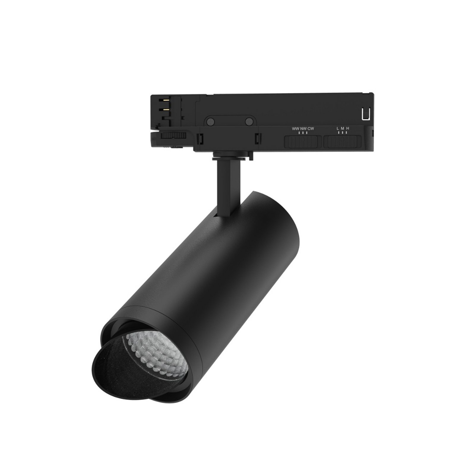 DOTLUX LED bėgių taškas SLIMtrack-eco, juodas, 3 fazių CCT