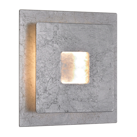 LED-Wandleuchte Ennis in Blattsilberoptik