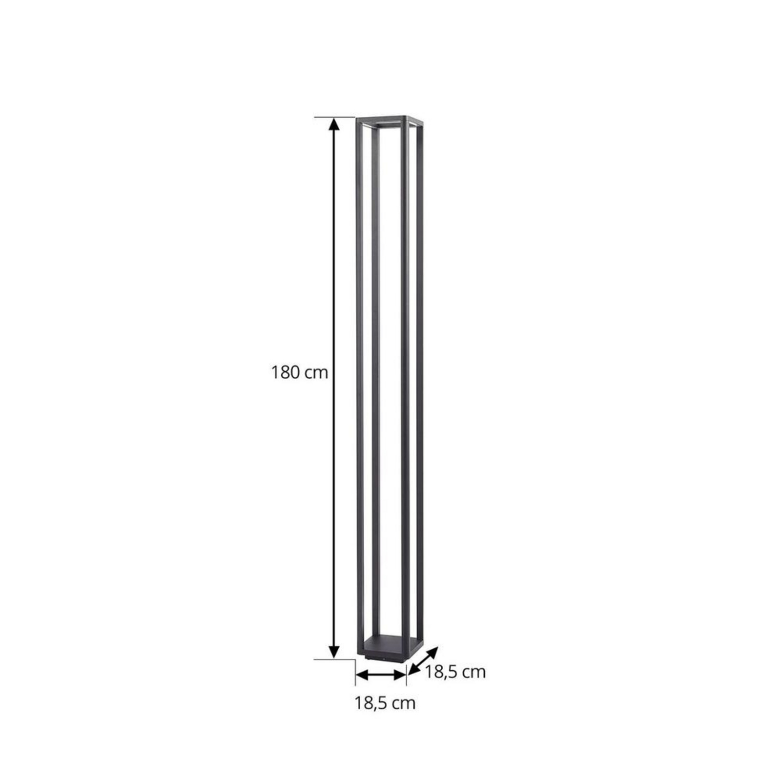 Thorvid LED Zahradní lampa H180 Černá - Lucande