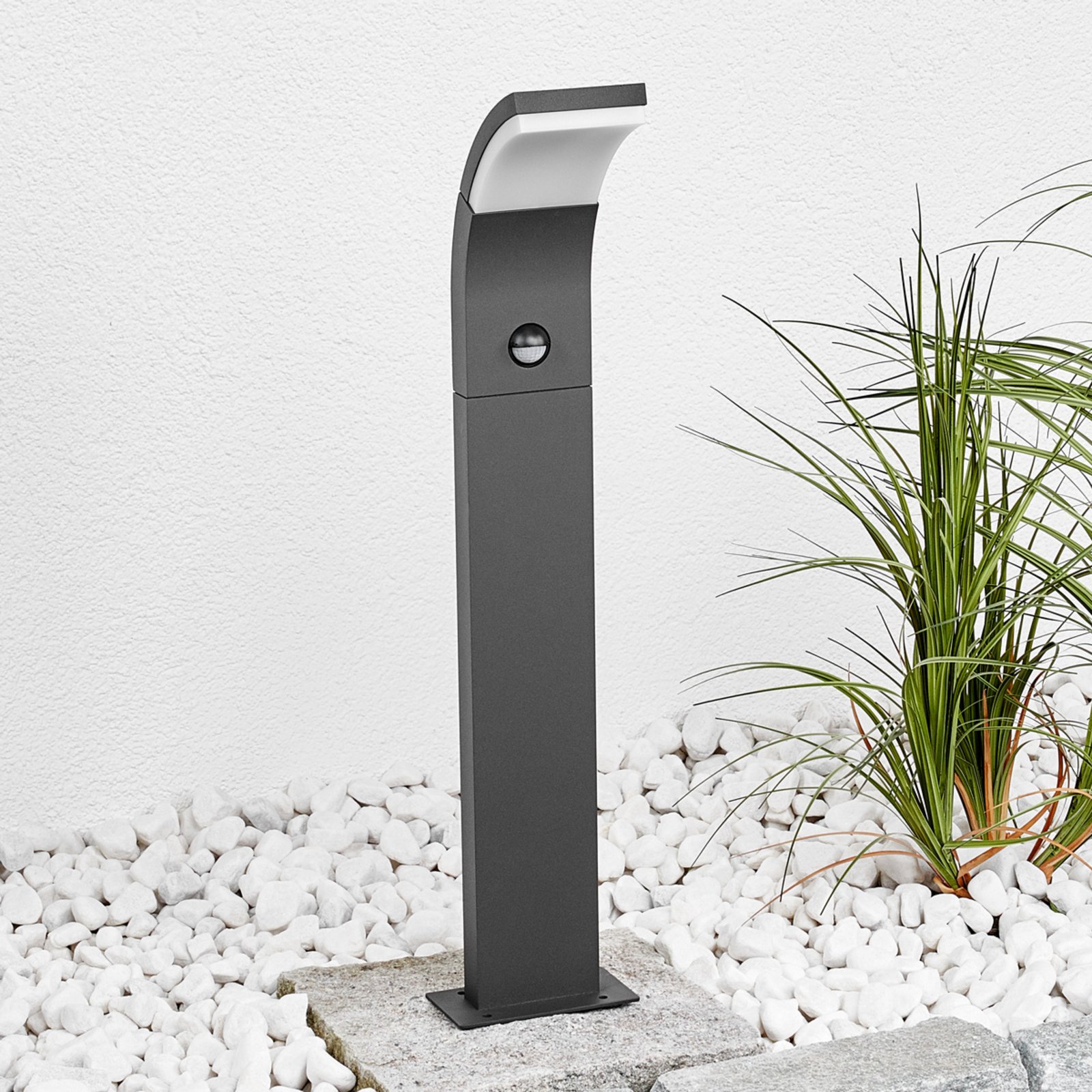 Timm Candeeiro de Jardim Exterior com Sensor Graphite - Lucande