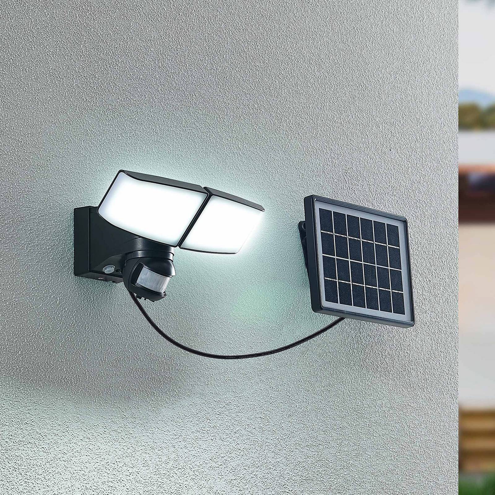 Prios Kalvito spot mural solaire LED capteur 2 l.