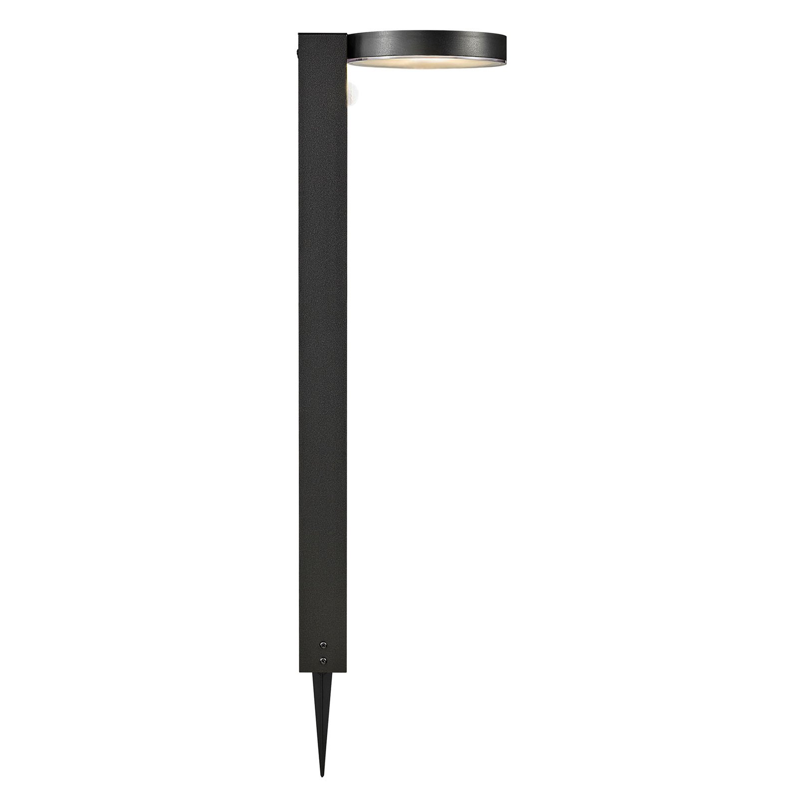Rica Round LED Célula Solar Candeeiro de Jardim Black - Nordlux
