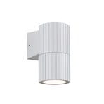 Āra sienas lampa Parana, balta matēta, augstums 11 cm, metāls