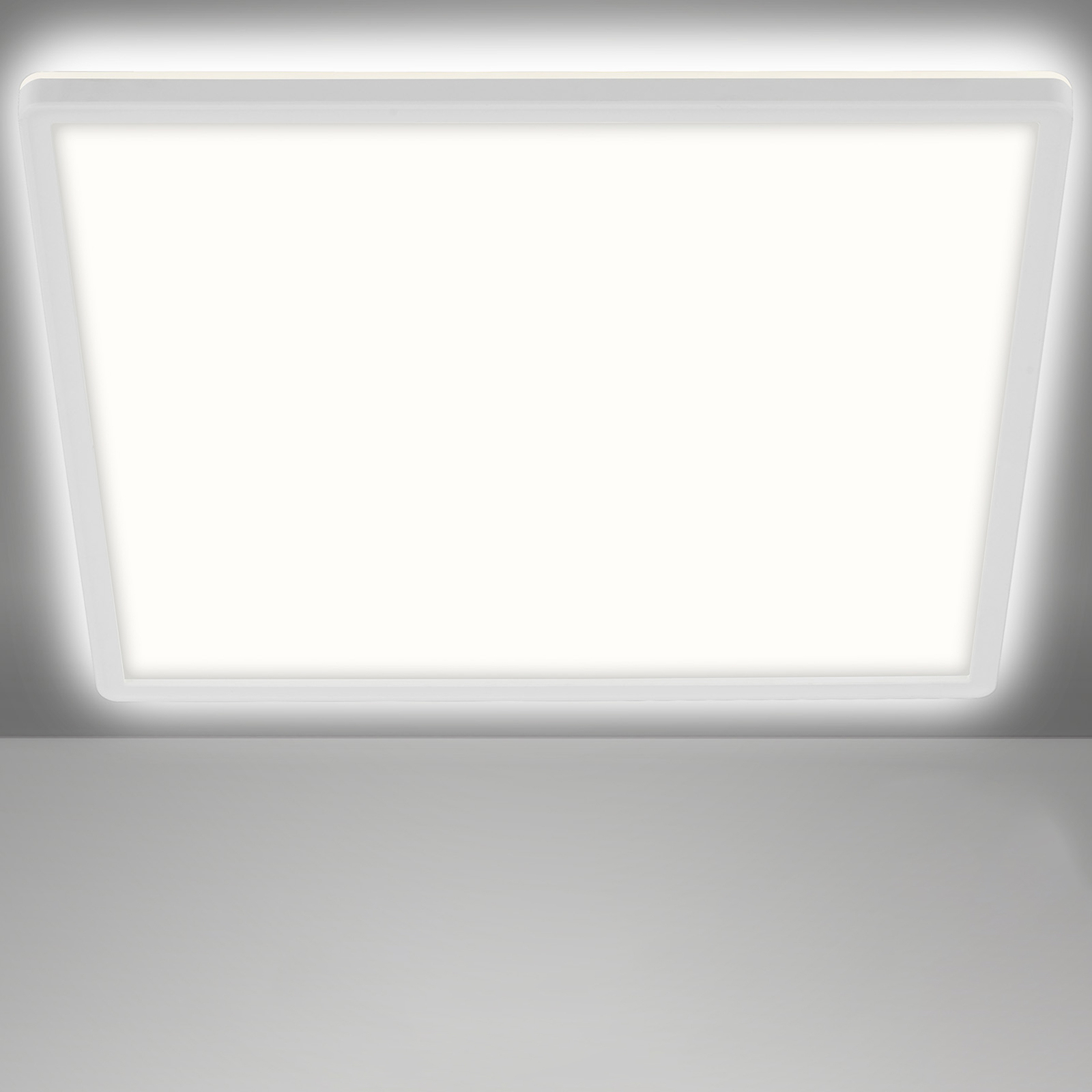 LED ceiling light Slim, angular