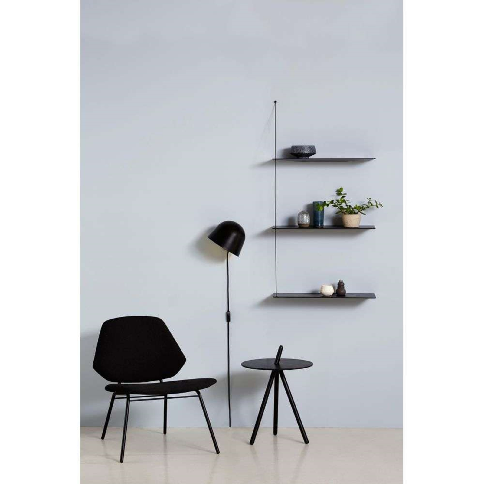 Stedge Add-on Shelf L80 Black - Woud