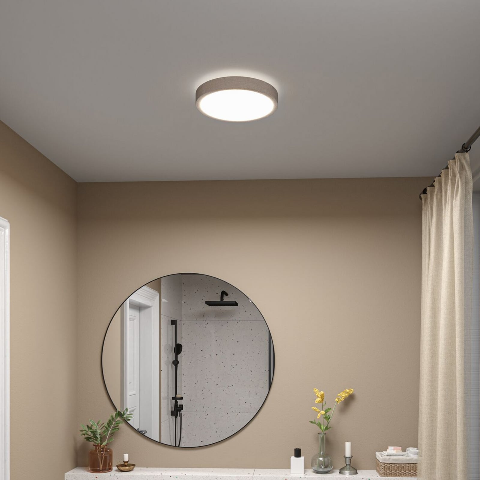 Panneau LED Paulmann Cosara, Ø 30 cm, beige, IP44, 3000 K Panneau LED Paulmann Cosara, Ø 30 cm, beige, IP44, 3000 K