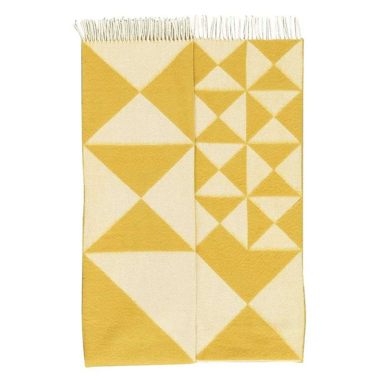 Mirror Throw Wool 130x198 Yellow - Verpan