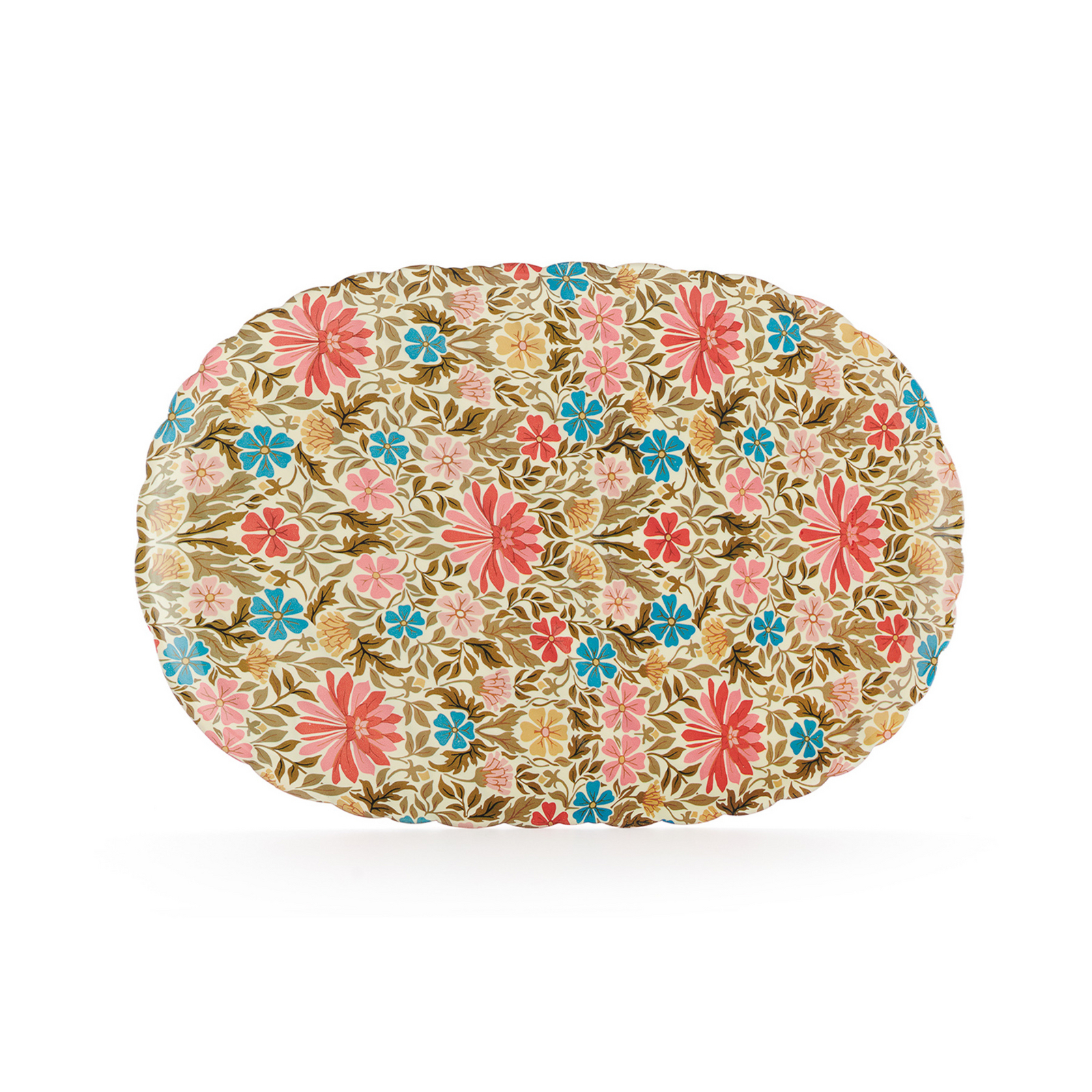 Jellies Family brett, blomstermønster/rosa, polymer – Kartell