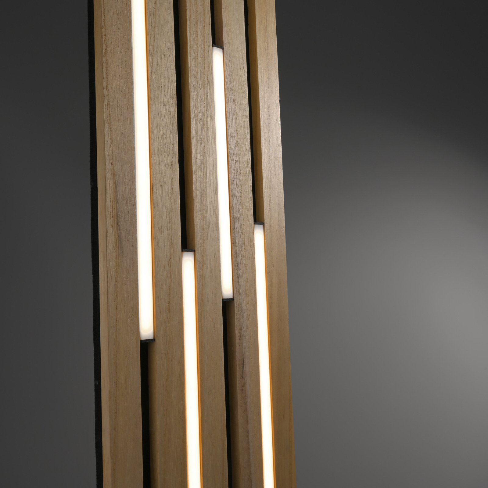 Paul Neuhaus Smart LED stalinis šviestuvas Q-Acoustic wood aukštis 60 cm