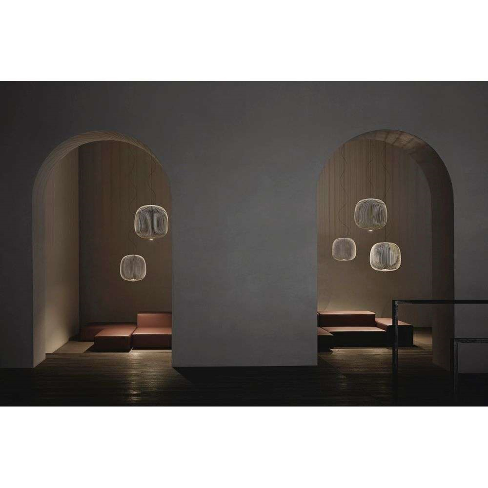 Spokes 2 LED Závěsné Světlo Dimmable Copper - Foscarini