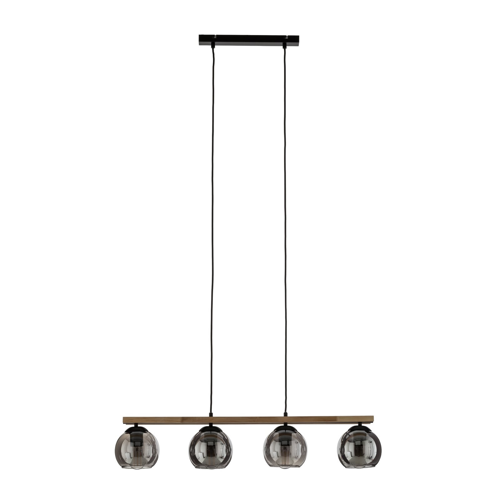 Philika Pendelleuchte Smoke/Wood/Black - Lindby Philika Pendelleuchte Smoke/Wood/Black - Lindby