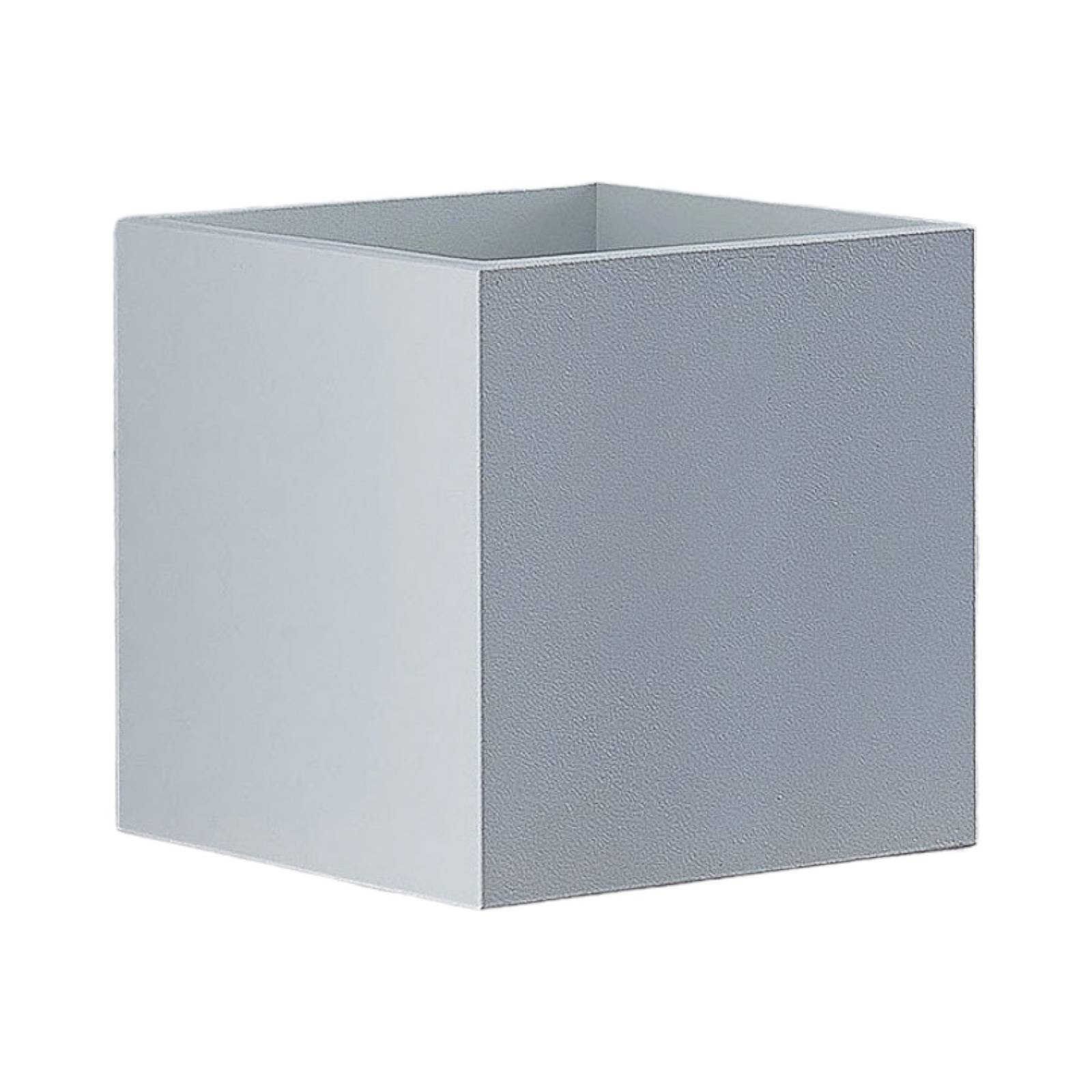 Lindby Mirza Aluminium-Wandleuchte, eckig, weiß