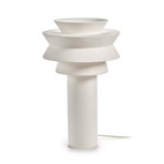 02 L WHITE LEO bordlampe, hvit, høyde 55 cm, E27 – Serax
