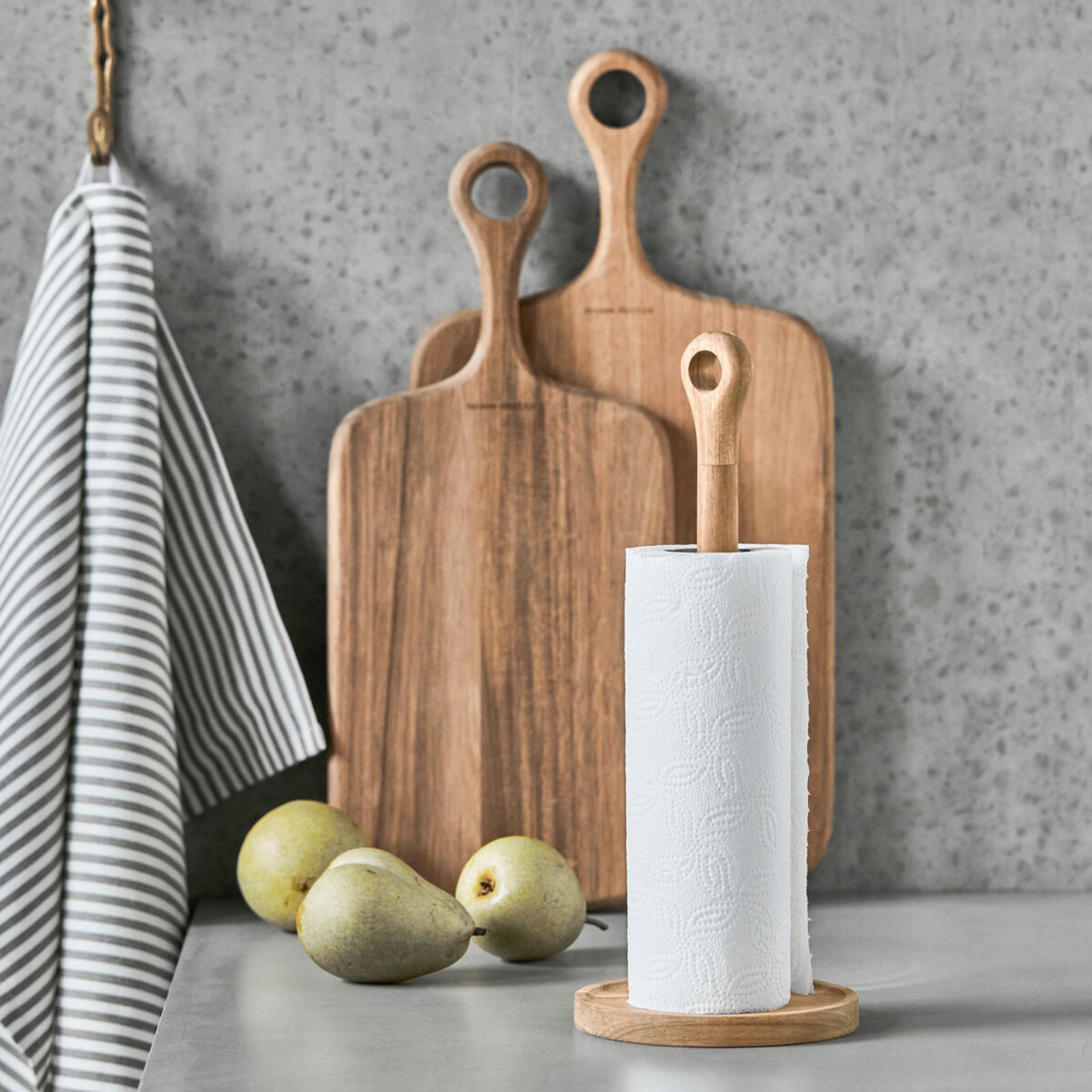 Portarotolo HDEya, legno di acacia, 33 cm - House Doctor