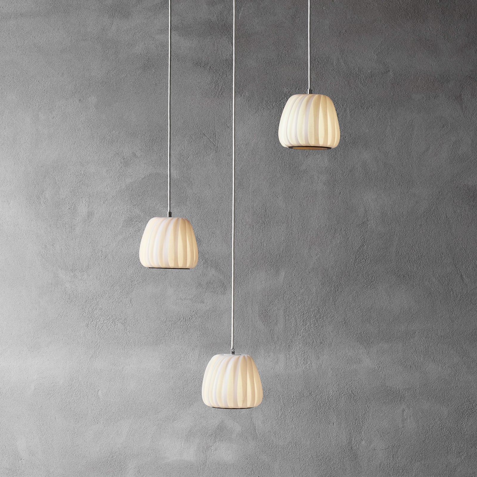Lampada a sospensione Tom Rossau ST906 Mini, bianca, 17 cm, carta, E27