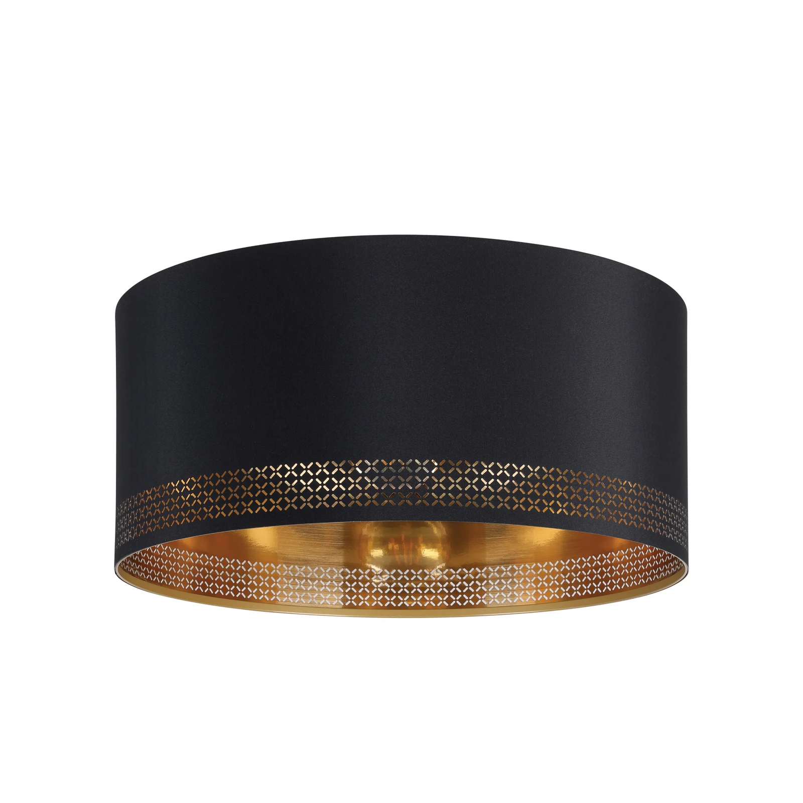Esteperra ceiling light with black/gold punching