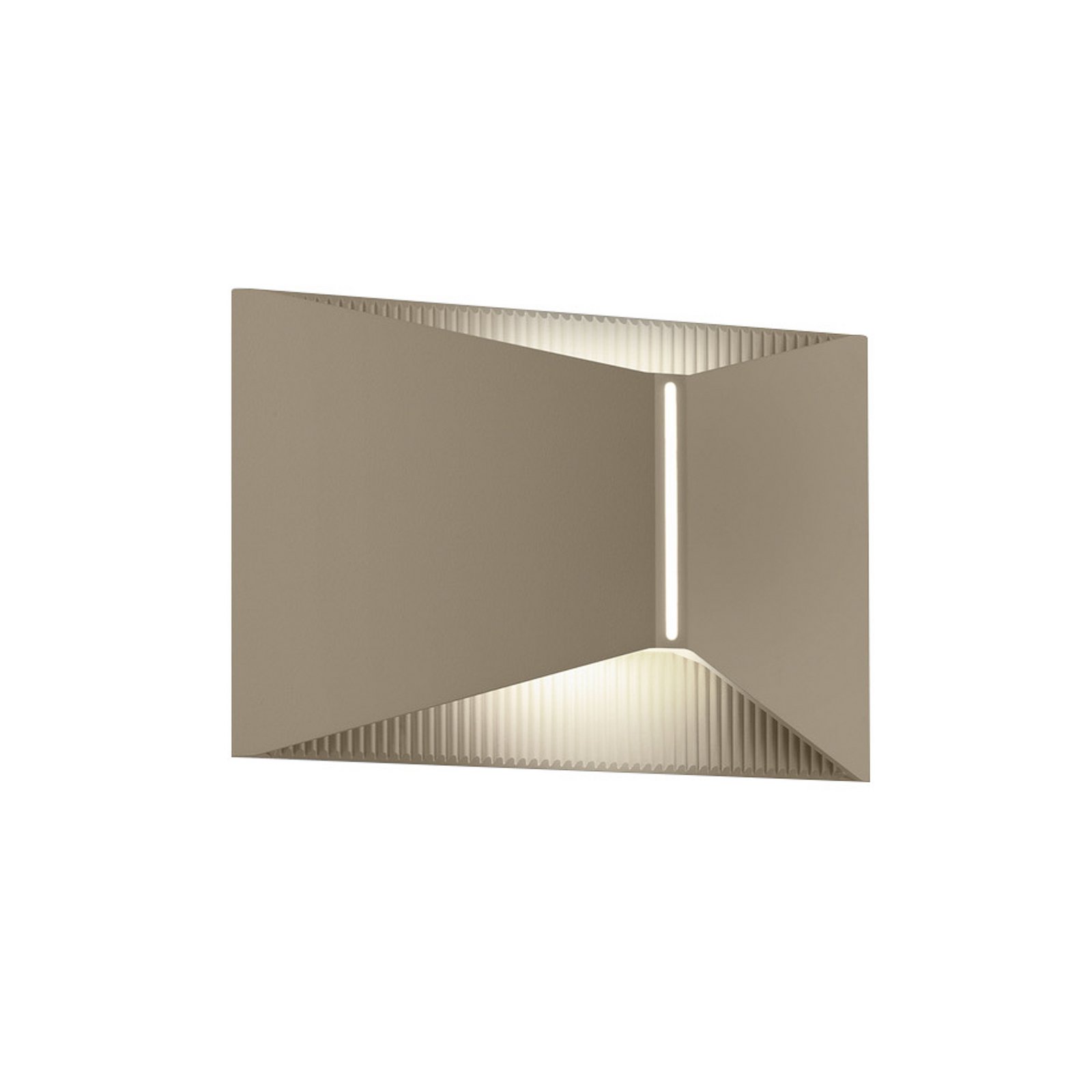 Helestra LED wandlamp VID, lichtbruin, up/down, IP65