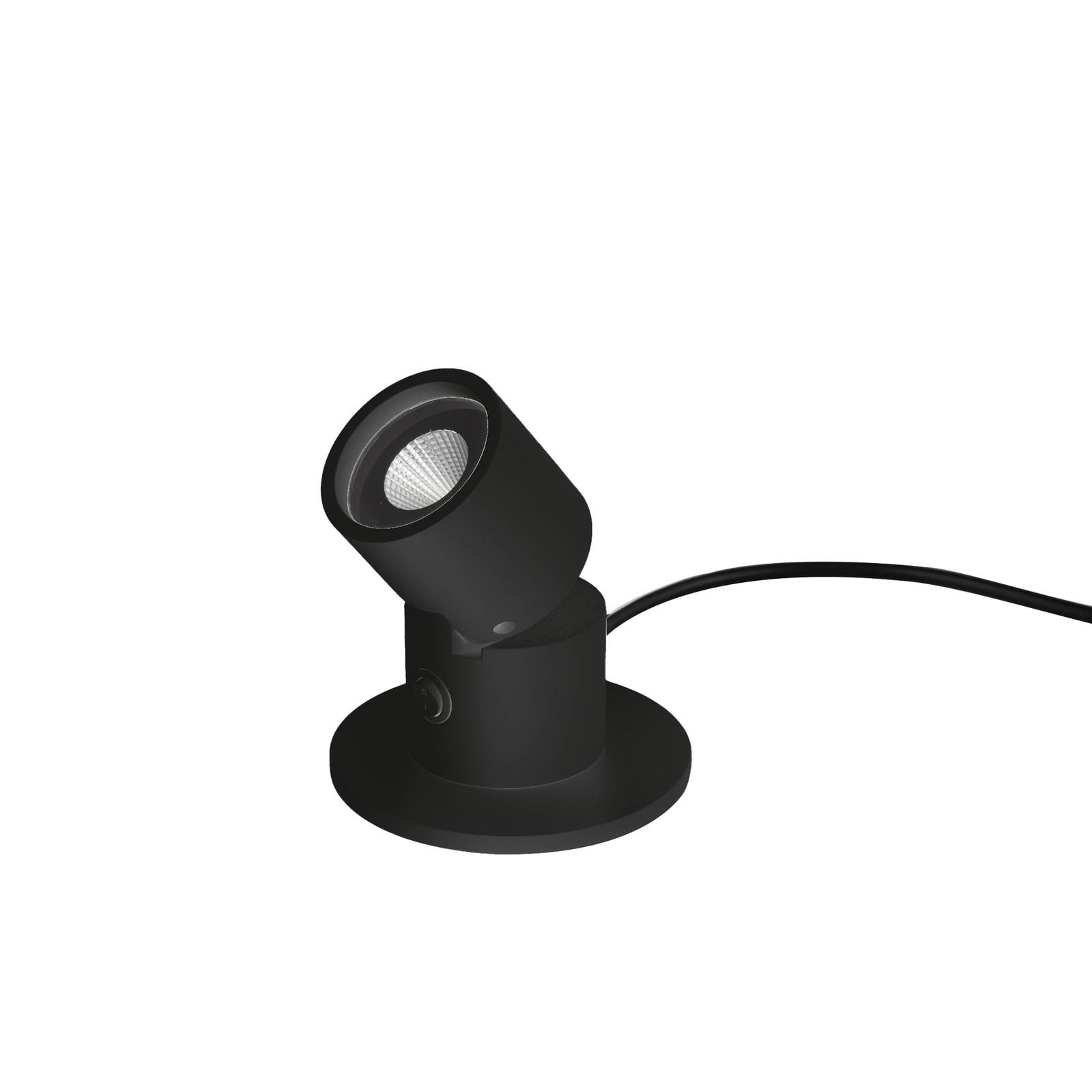 Egger Licht Egger Capri lampe à poser LED avec spot noire