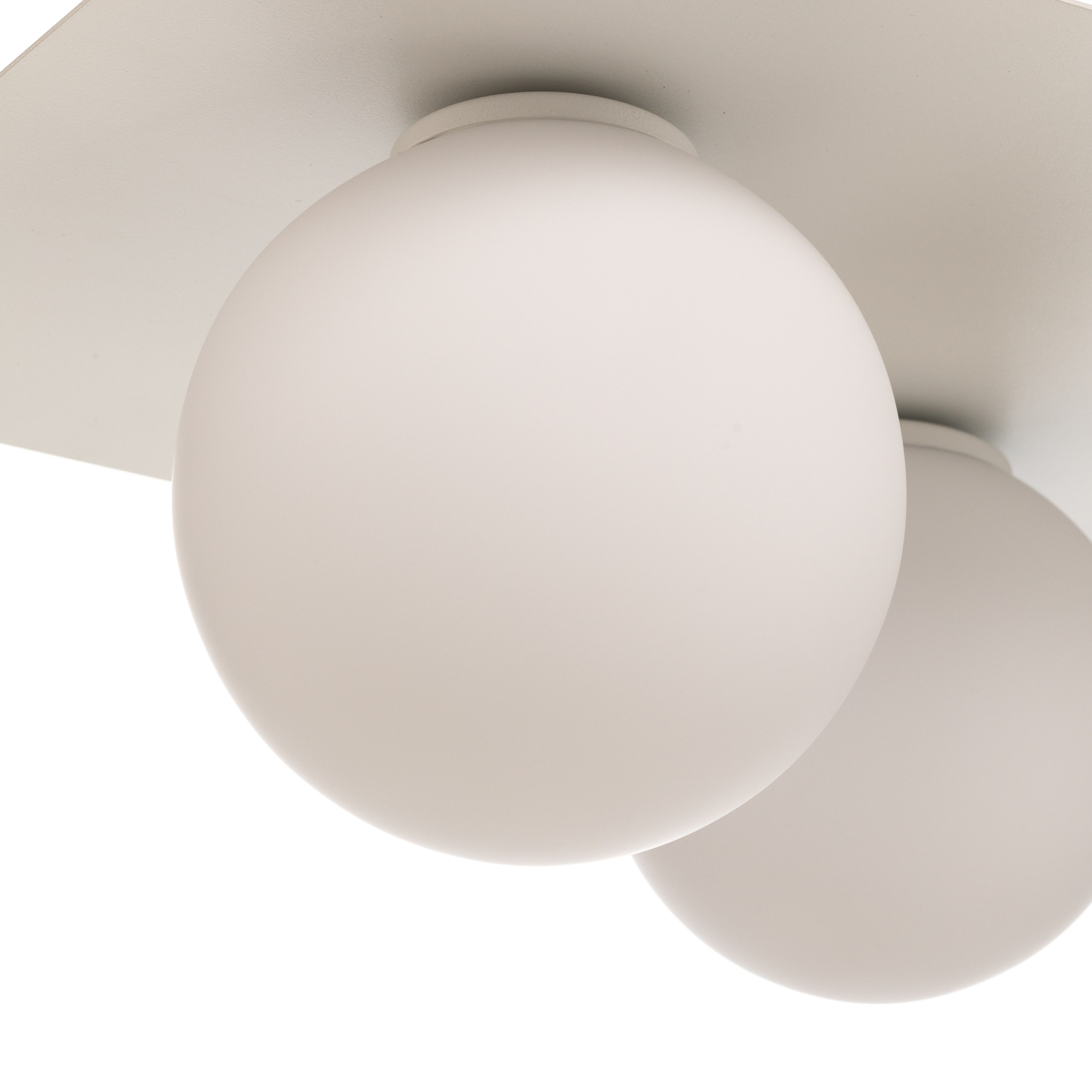 Firn taklampe, kantet, 3 lyskilder, hvit